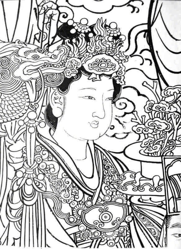 永乐宫壁画白描