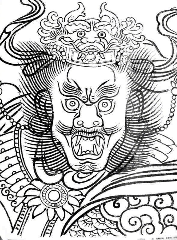 永乐宫壁画白描