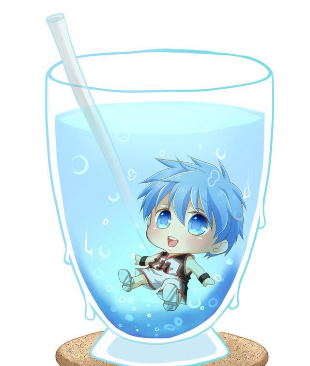52动漫图片:当玻璃杯遇上动漫,夏天太热,要泡在水里才能解暑