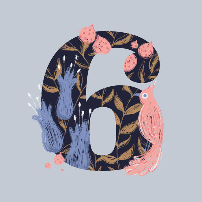 123456789数字插画西班牙插画师mariatriquell