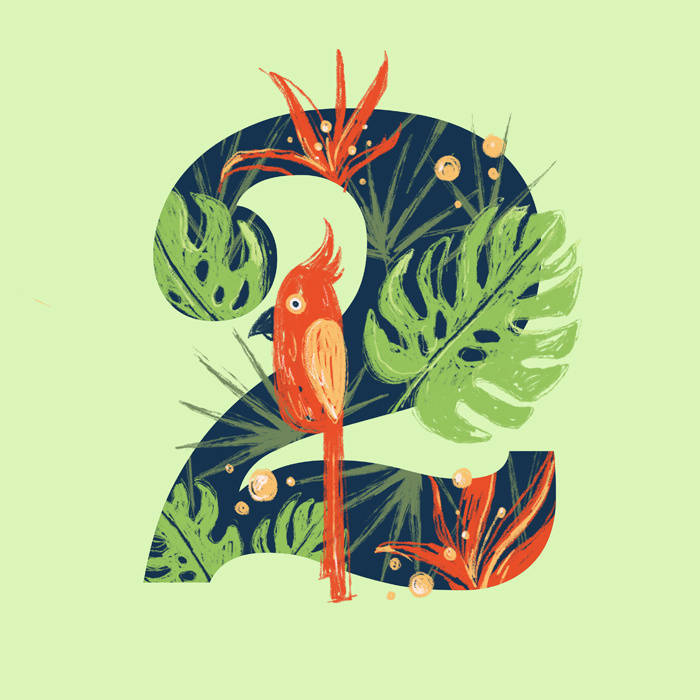 123456789数字插画西班牙插画师mariatriquell