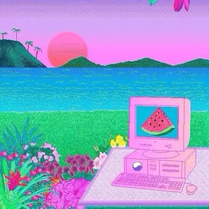 今天是一组酷酷的蒸汽波背景图抱图戳个赞赞噢