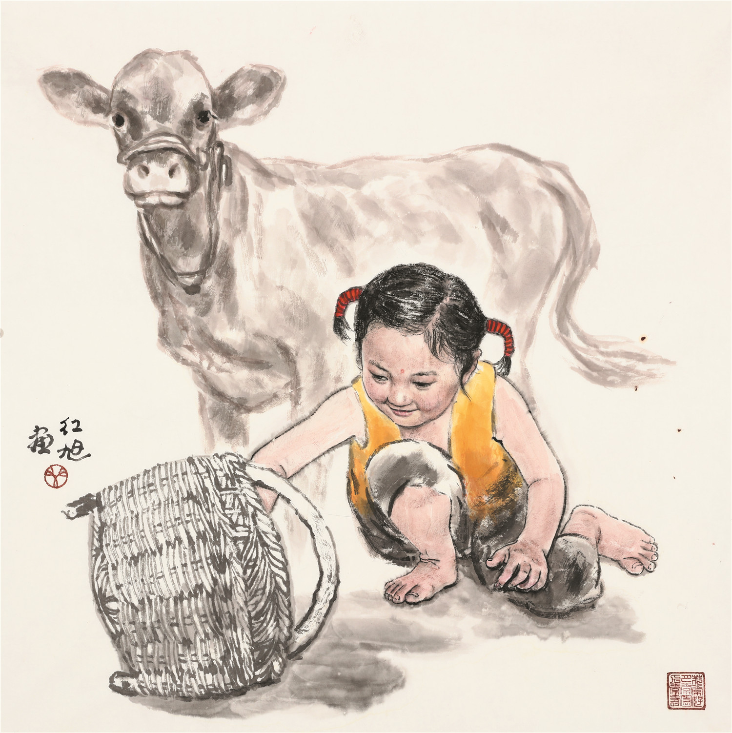 展讯|黄土画派写实人物画家艾红旭个展4月20日举行