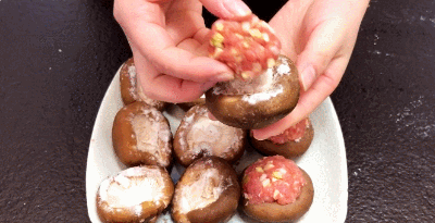 好吃美味的香菇酿肉的做法|香菇|干淀粉|伞柄_新浪新闻