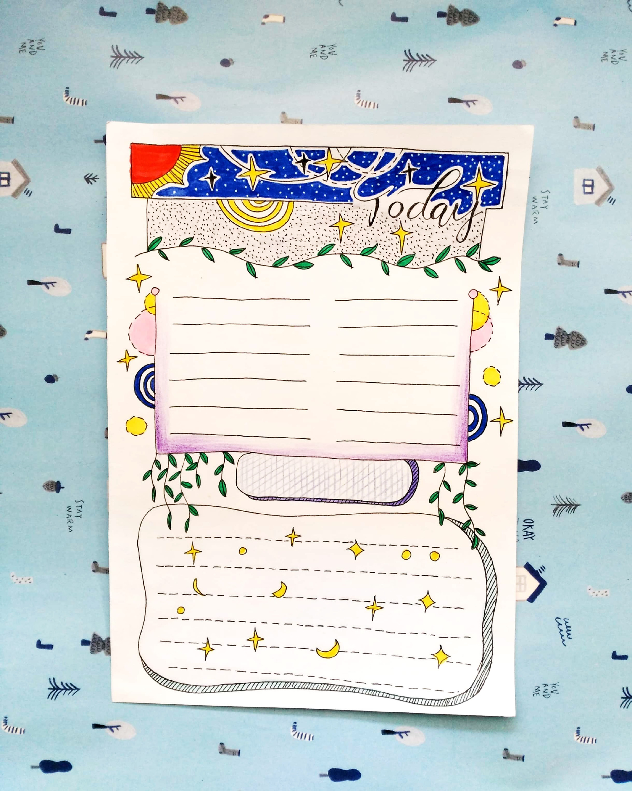 手帐手抄报排版.绘者:@铃铛子手账