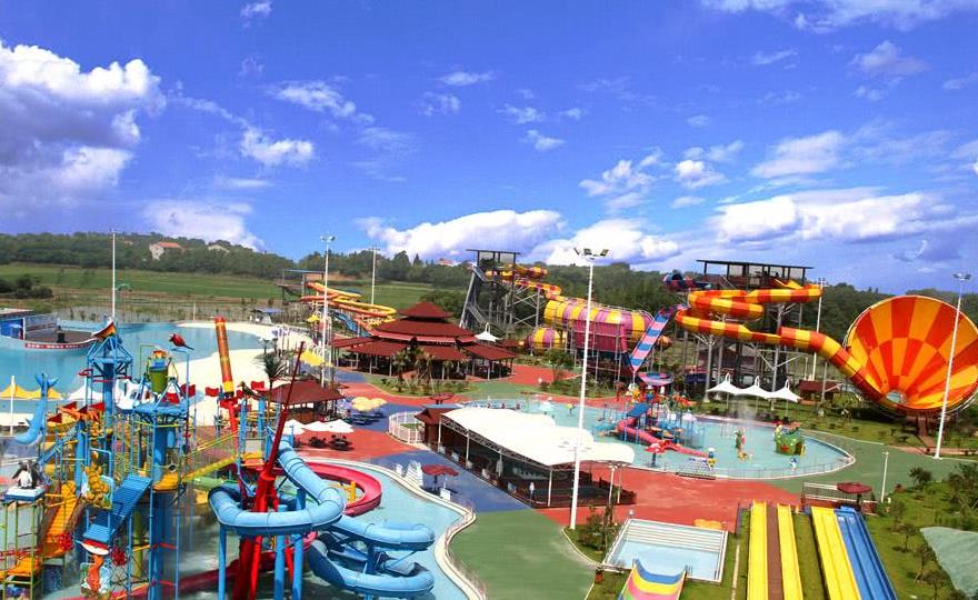 悦兮半岛玩水季温泉水上乐园恐龙园晚餐免费送啦