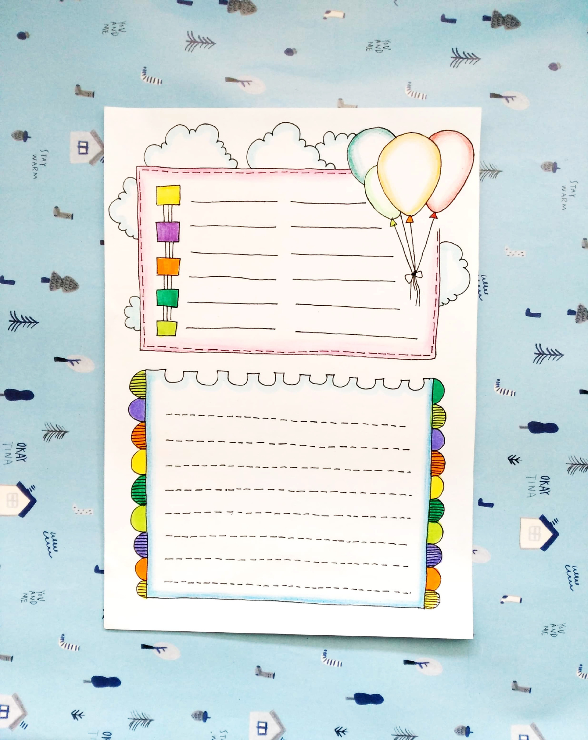 手帐手抄报排版.绘者:@铃铛子手账