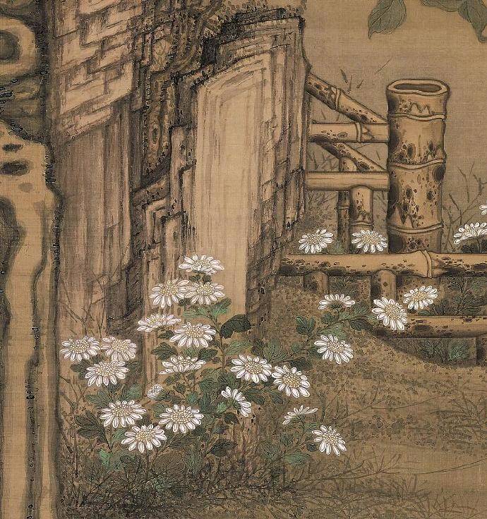 冷枚梧桐双兔图北京故宫博物院藏