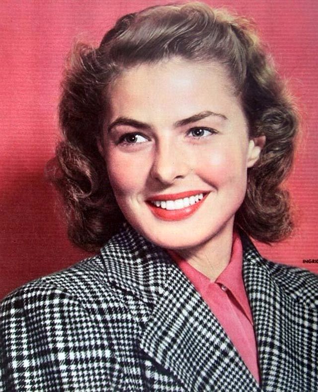 老照片上帝的玫瑰英格丽褒曼4