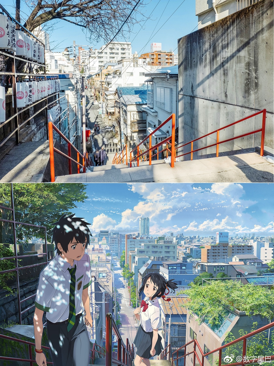 当《你的名字》里熟悉的画面变成实景,内心的激动