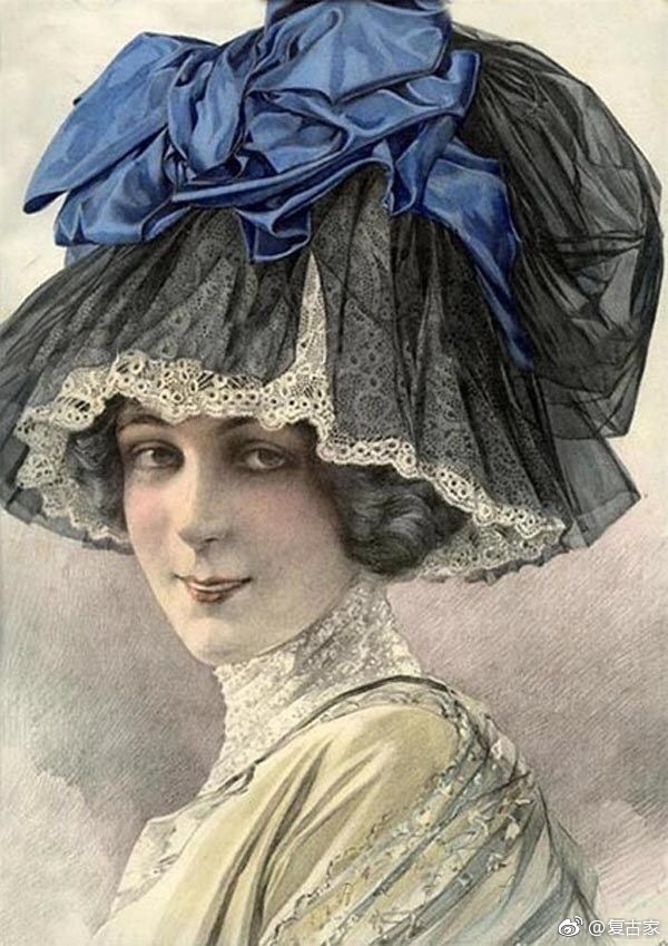 18世纪欧洲女性帽子图片