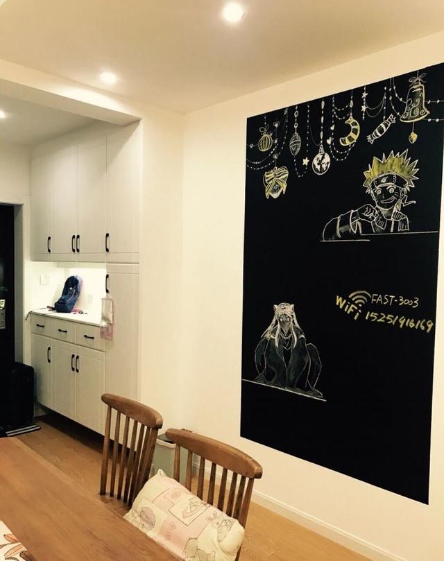 89平北欧风格温馨小居,玄关处的黑板报亮了,入住半年后来晒晒图