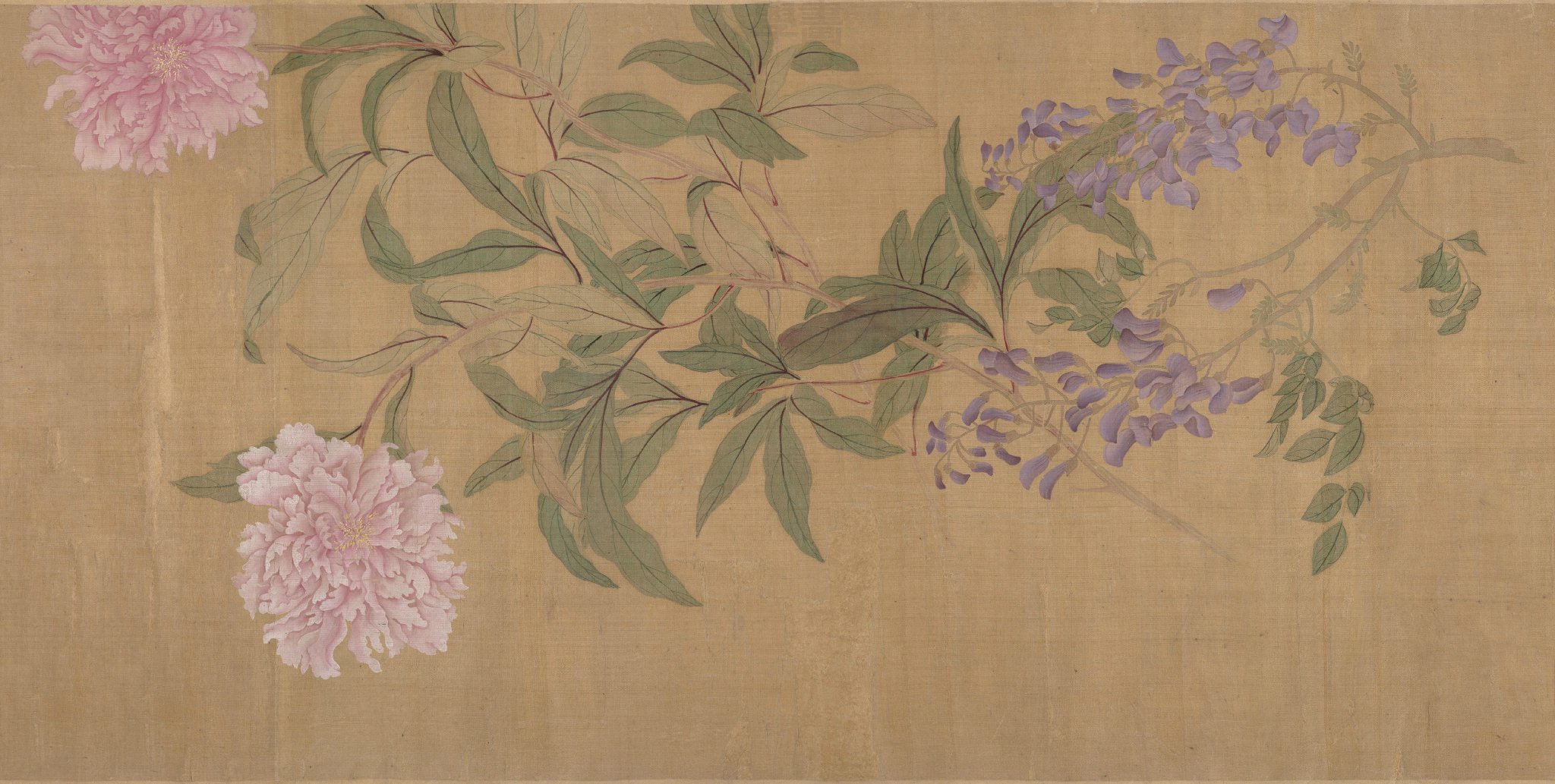 恽寿平 · 没骨画精品《百花图卷》美国大都会博物馆藏,高清大图
