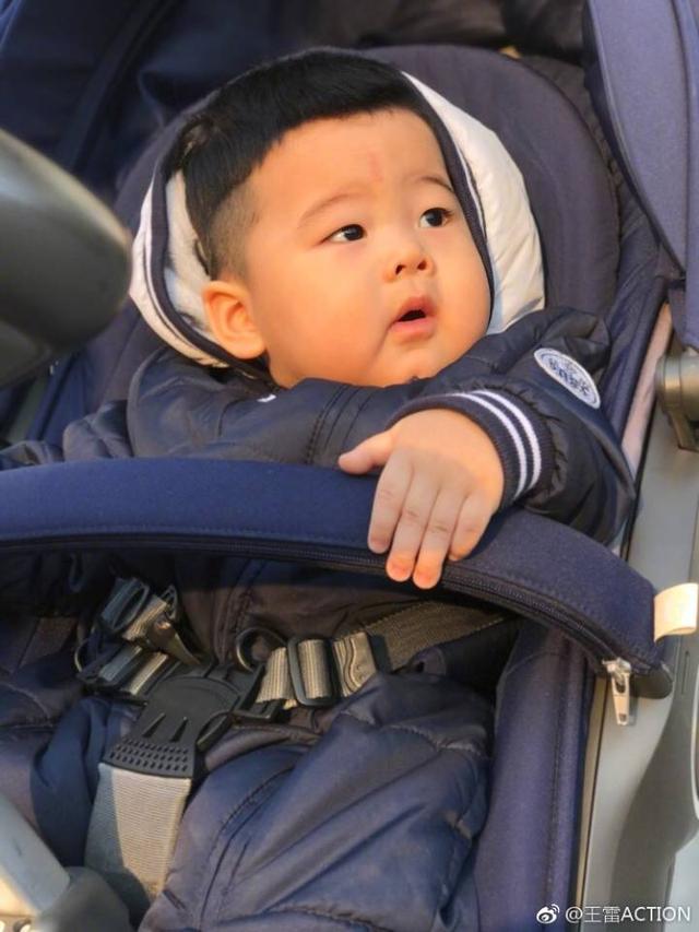 王雷晒大胖儿子最新帅照,萌掉你下巴!