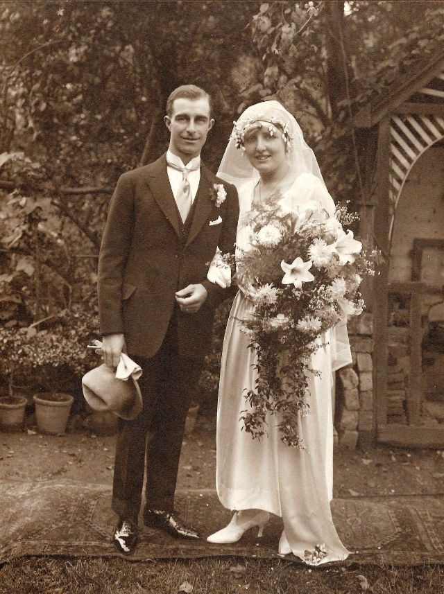 老照片:1920 年代的结婚照(7)