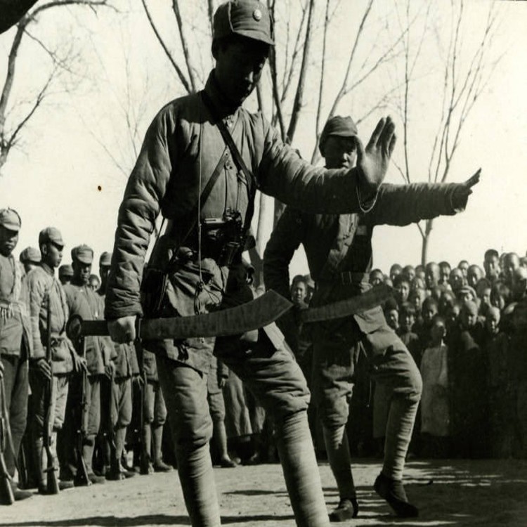 老照片根据地八路军战士积极训练场景组图随时准备奔赴战场
