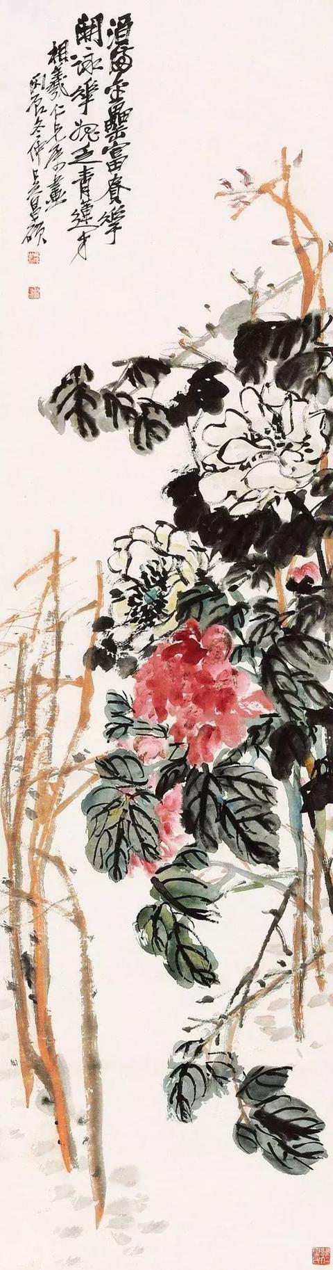 四月,共赏吴昌硕笔下的牡丹