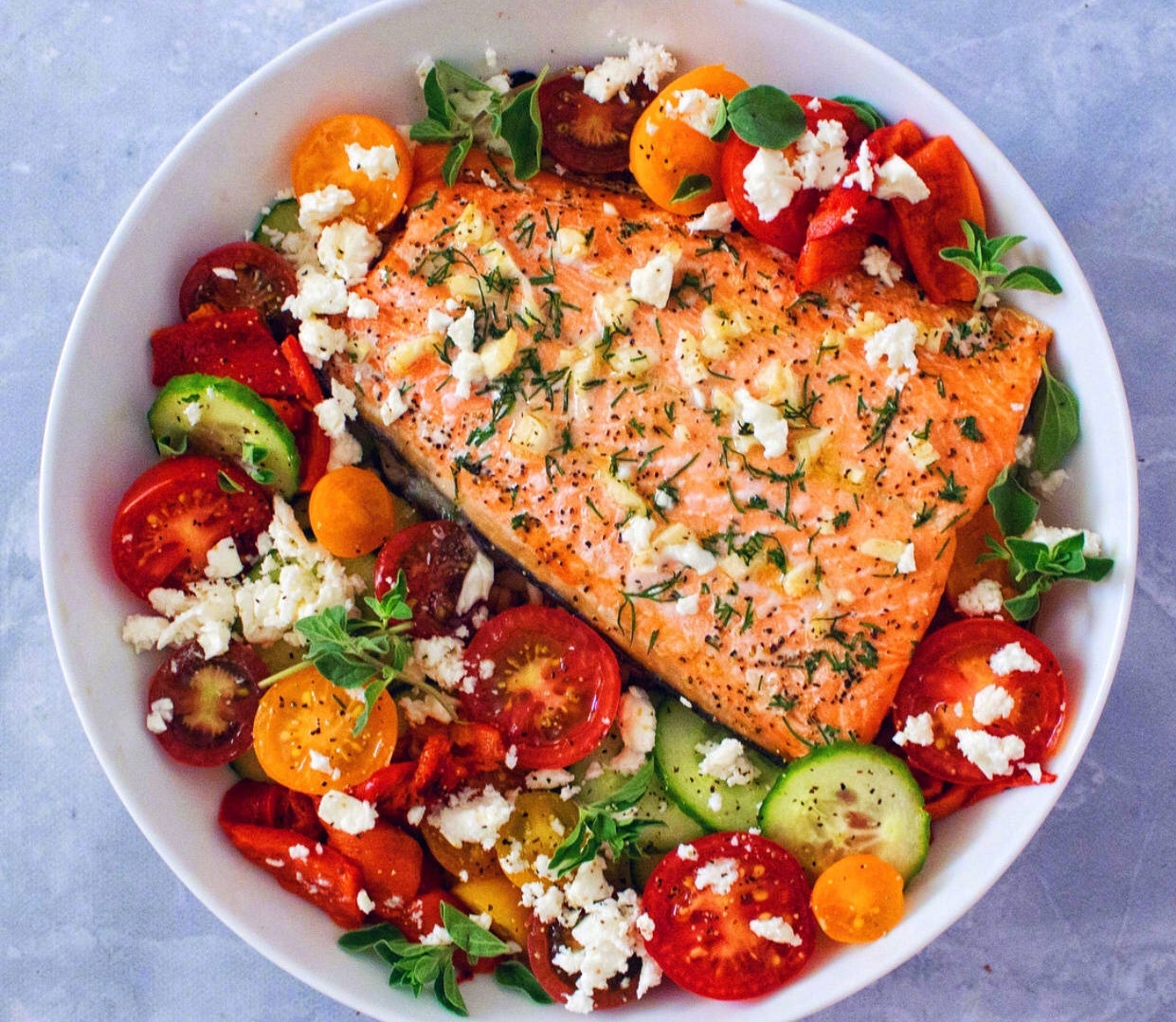 看起来超棒的健身餐色彩很漂亮