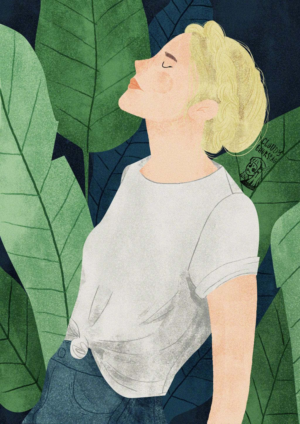 生活的绿意 / 德国插画师 cloudy thurstag