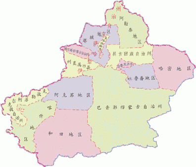 新疆民族分布图片