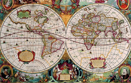 探秘:千年前一张绘制着各大洲地形的神秘地图 预示着未知文明!