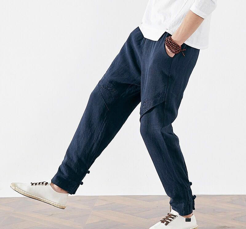 男人有钱没钱,一定要买当下流行散步裤,轻薄不透贼凉快