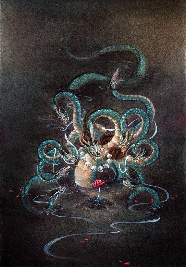 中国百鬼插画师杉泽！浪漫的天花乱坠 美的无与伦比！_新浪新闻