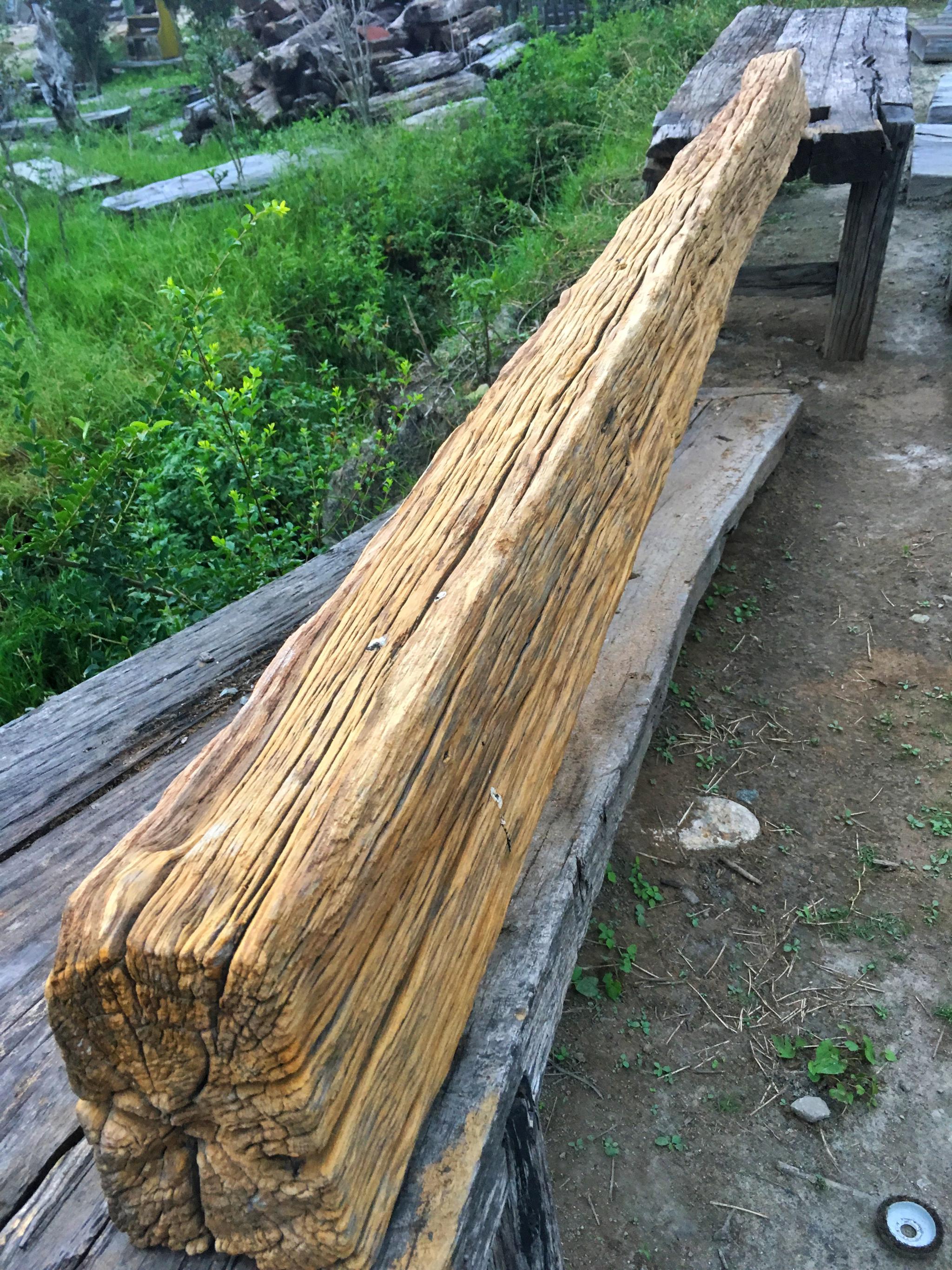 朽木,云南叫粟木,很硬很重,经过长年的风化,表皮纹理和颜色相当漂亮