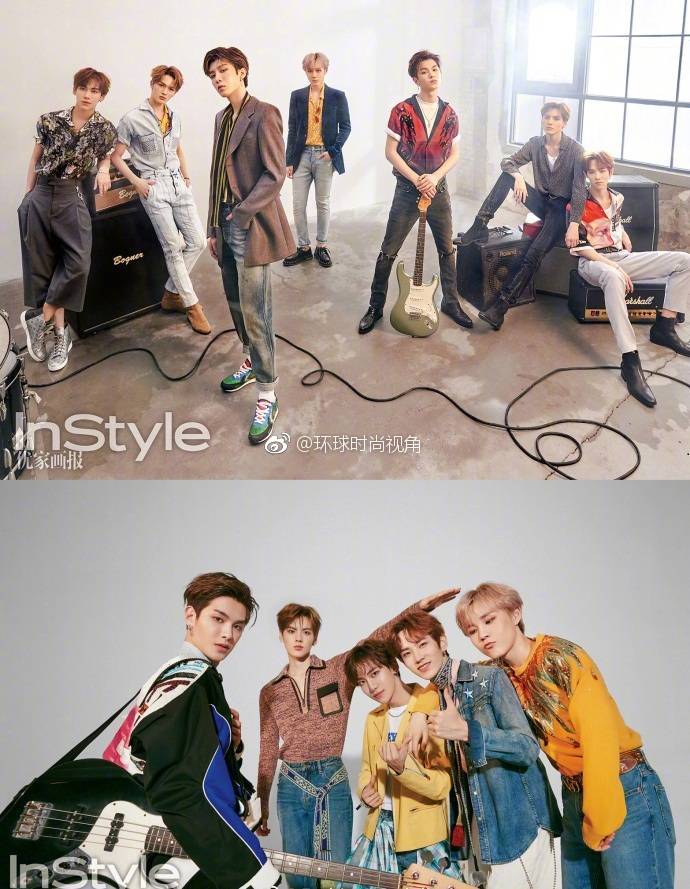 乐华七子 变身男模团,席卷多本杂志封面.