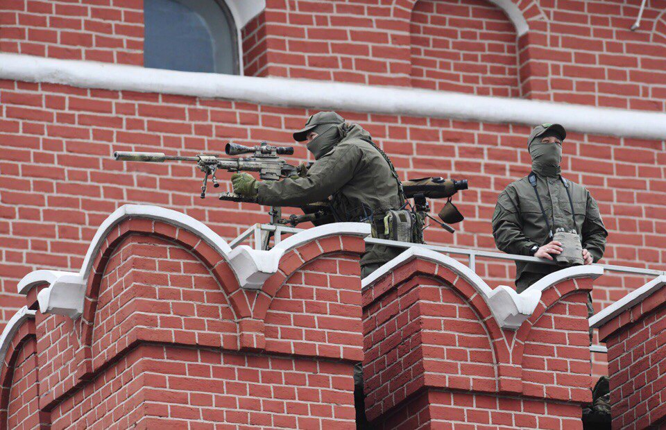 今年红场阅兵前后部署在红场周围的俄罗斯联邦保卫局ФСОРосс