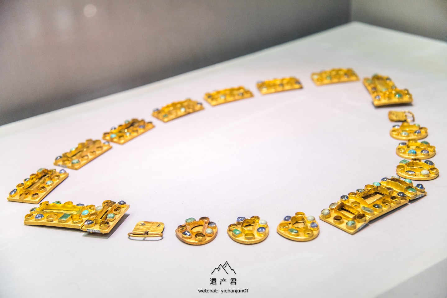 湖北省博物馆藏· 明代金镶宝石腰带|湖北省博物馆|宝石|梁庄王墓