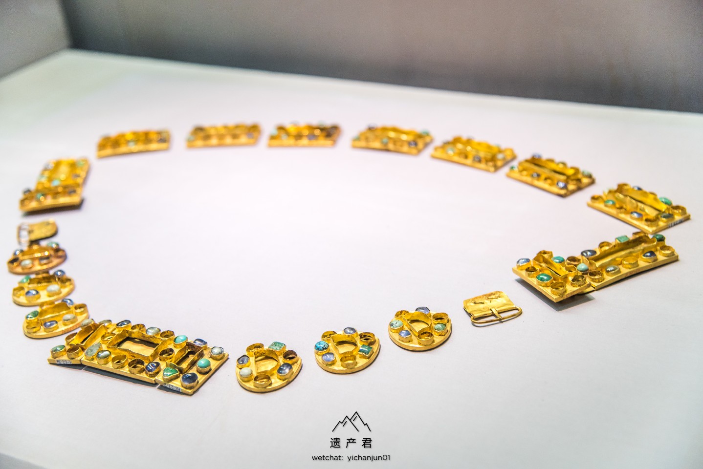 湖北省博物馆藏· 明代金镶宝石腰带|湖北省博物馆|宝石|梁庄王墓