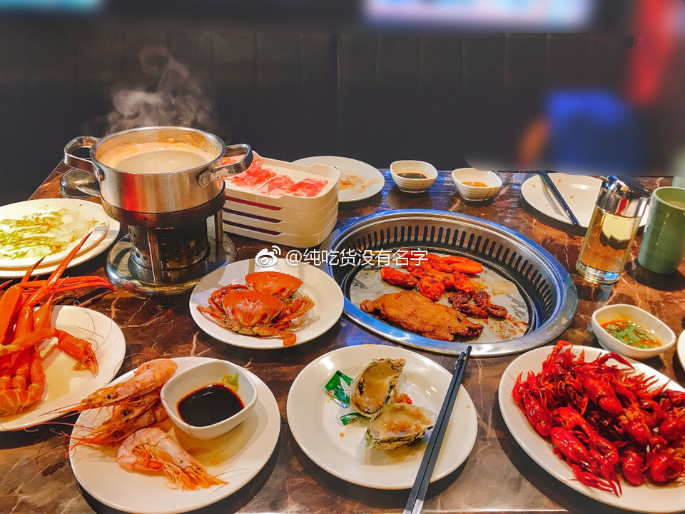 7.22海鲜小火锅烤肉自助餐