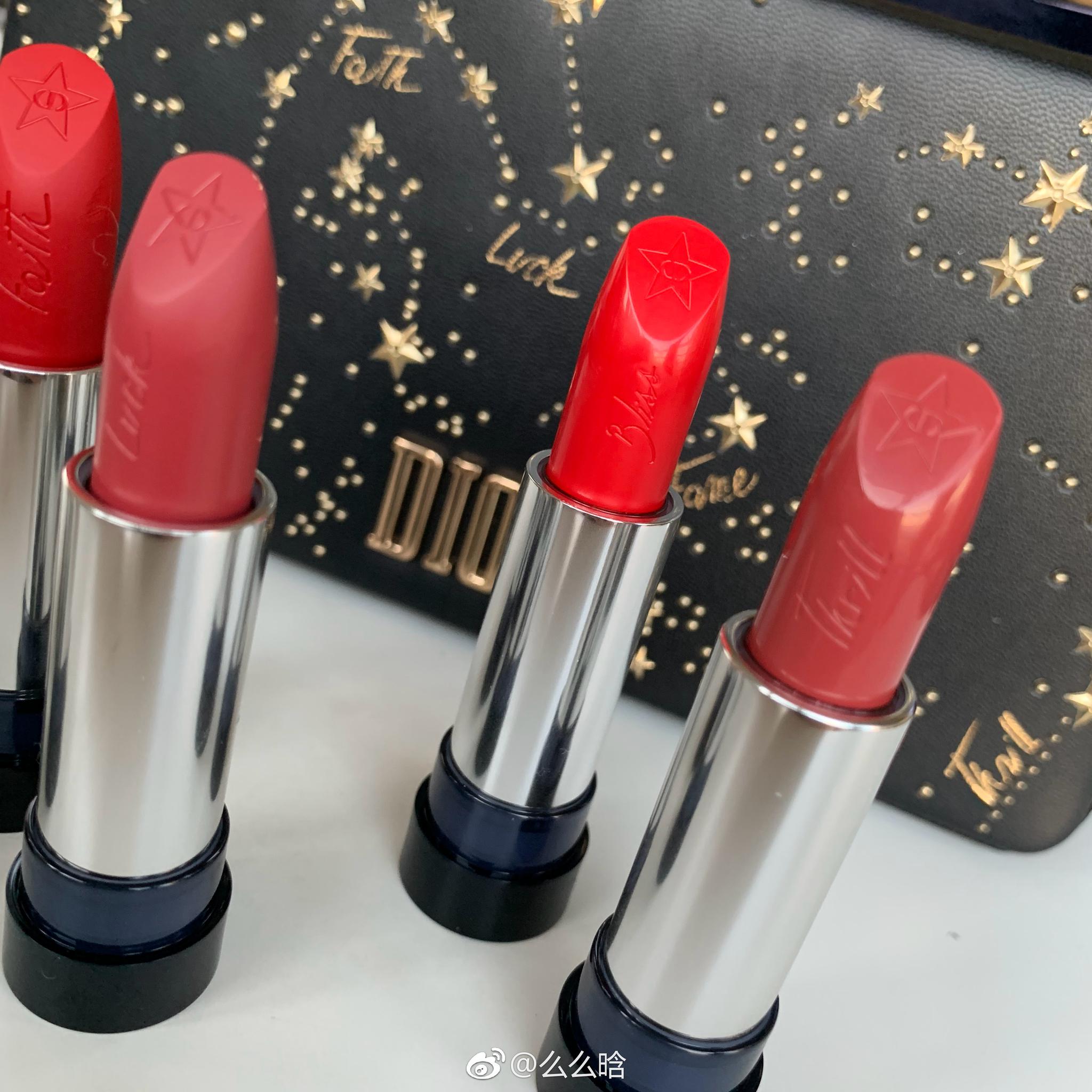 dior 2018圣诞限量星星口红套装!本人买的到货了