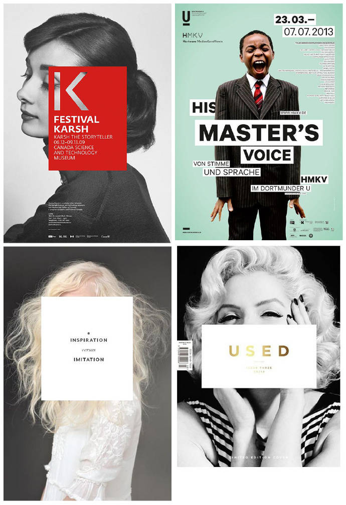 色彩靓丽的海报设计,挥洒自如的版式设计运用