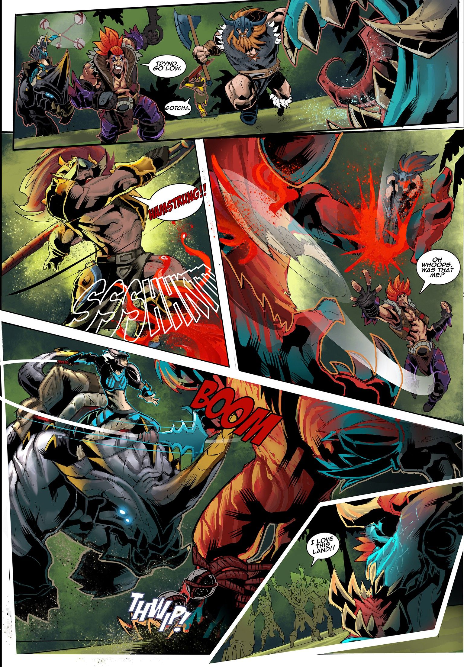 漫画中还为我们揭开了几个问题的答案,比如奥拉夫和巨魔之王单挑谁会