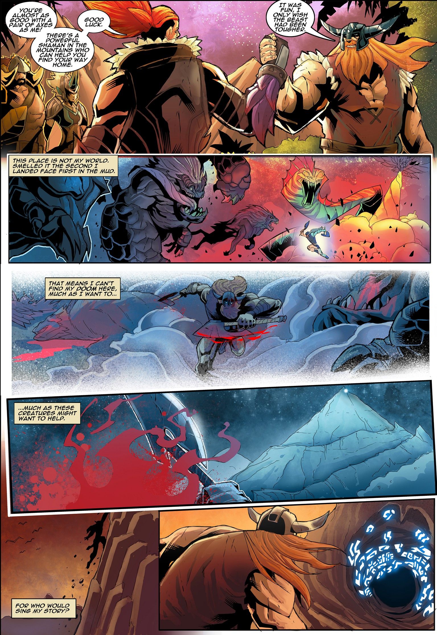 漫画中还为我们揭开了几个问题的答案,比如奥拉夫和巨魔之王单挑谁会