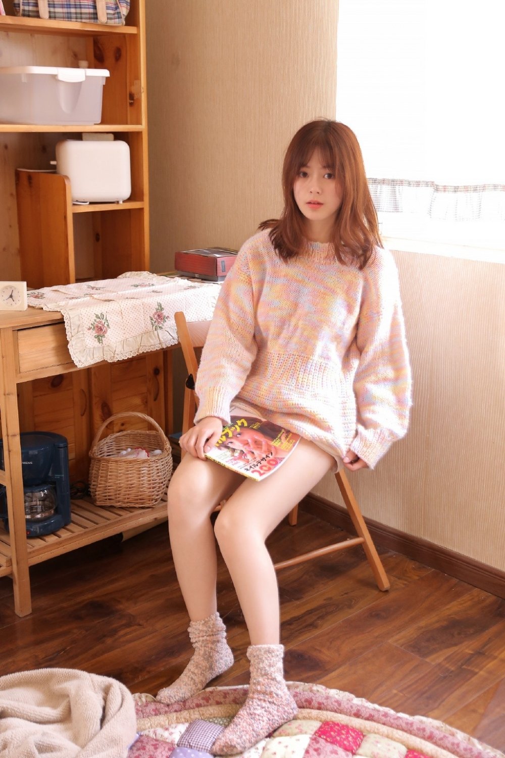 小清新俏皮软妹白嫩美腿性感热裤私房唯美写真