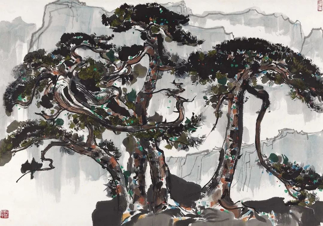 吴冠中画树,太美了!
