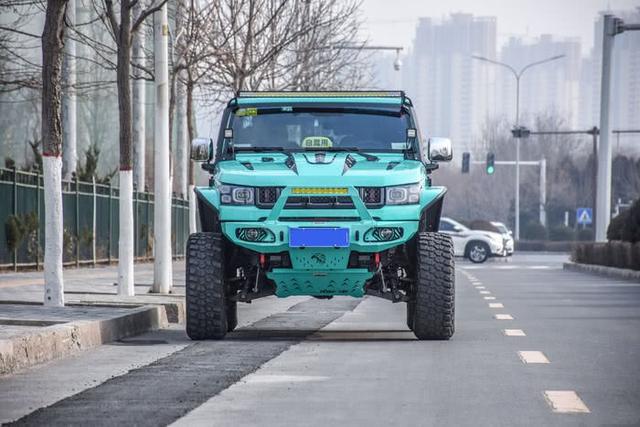 改装bj40,外观内饰大变样,满满的越野车既视感霸气十足