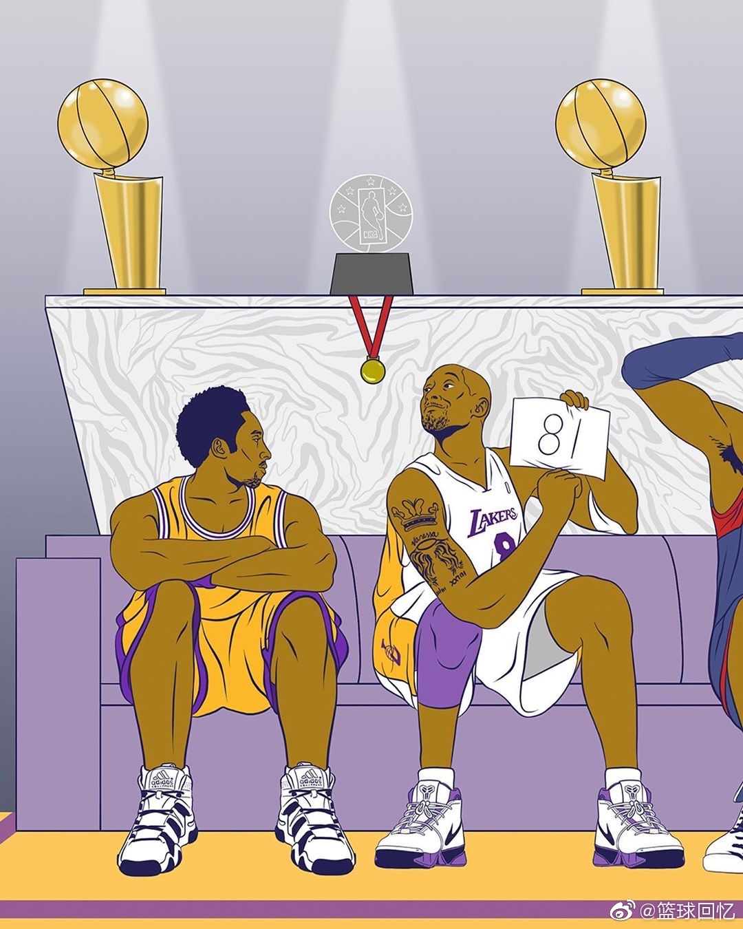 b/r晒图祝科比生日快乐!@kobebryant