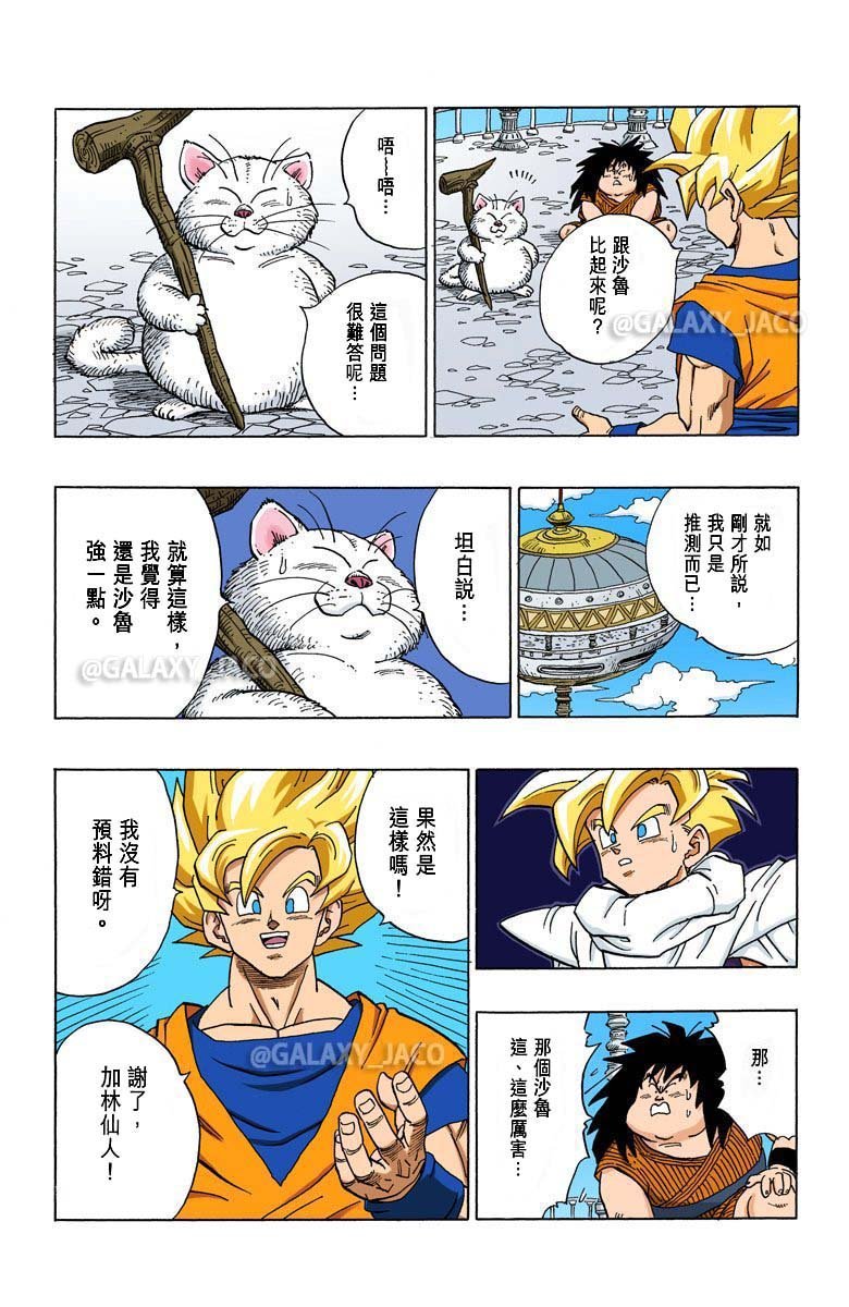 龙珠z漫画全彩版沙鲁篇第58话大决战前的休息