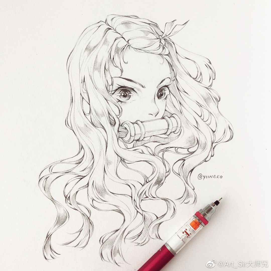 精致线稿ins画师yiingko_高清图集_新浪网