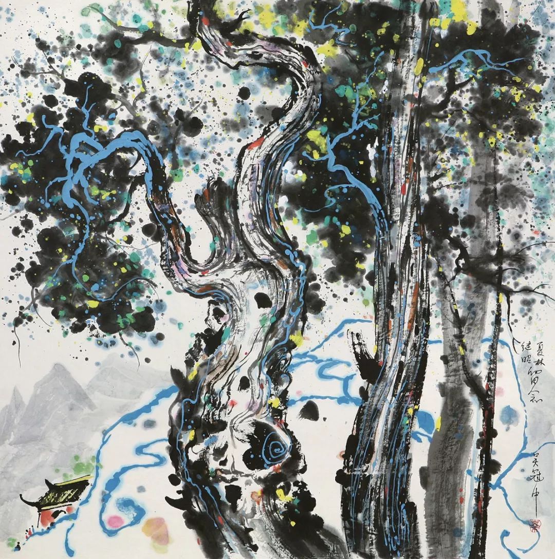 吴冠中画树,太美了!