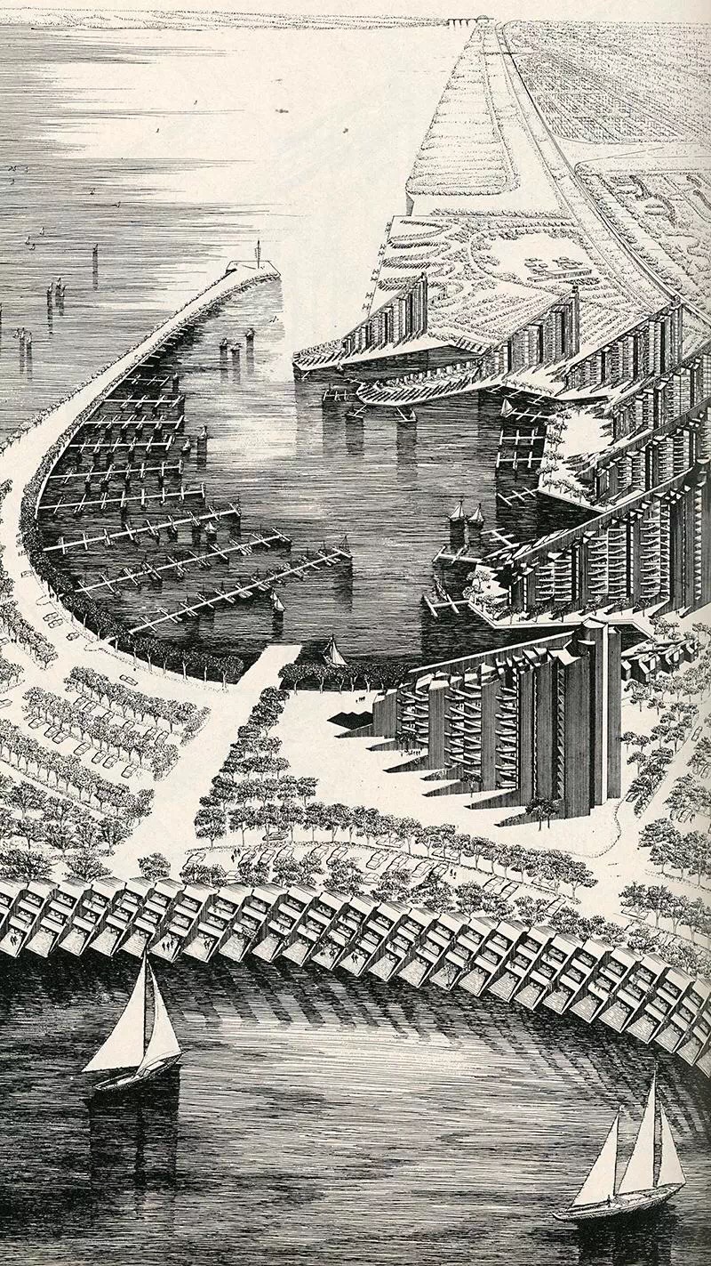 保罗· 鲁道夫 建筑手绘