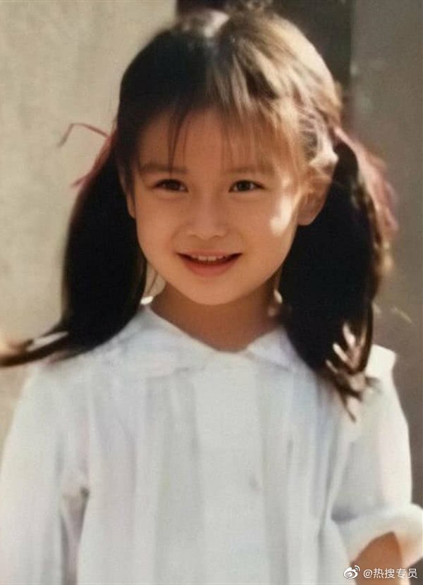 有种"意外"叫杨颖的童年照,第一眼纯天然第二眼你猜修图了吗