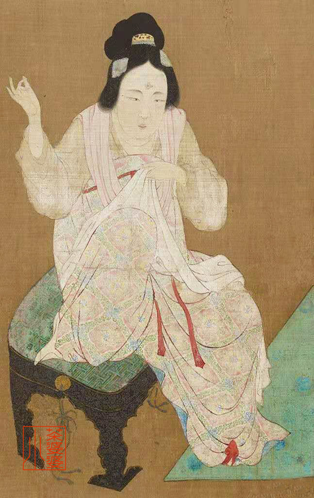 煎茶日记12月5日欣赏张萱捣练图绮罗人物