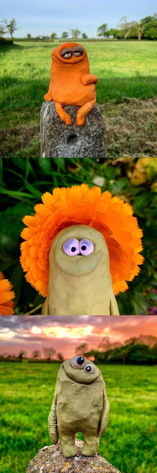 蠢萌蠢萌的黏土小怪物 黏土大师rich webber作品