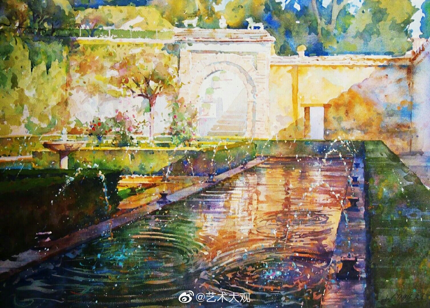 英国画家geoffreywynne风景水彩画欣赏1