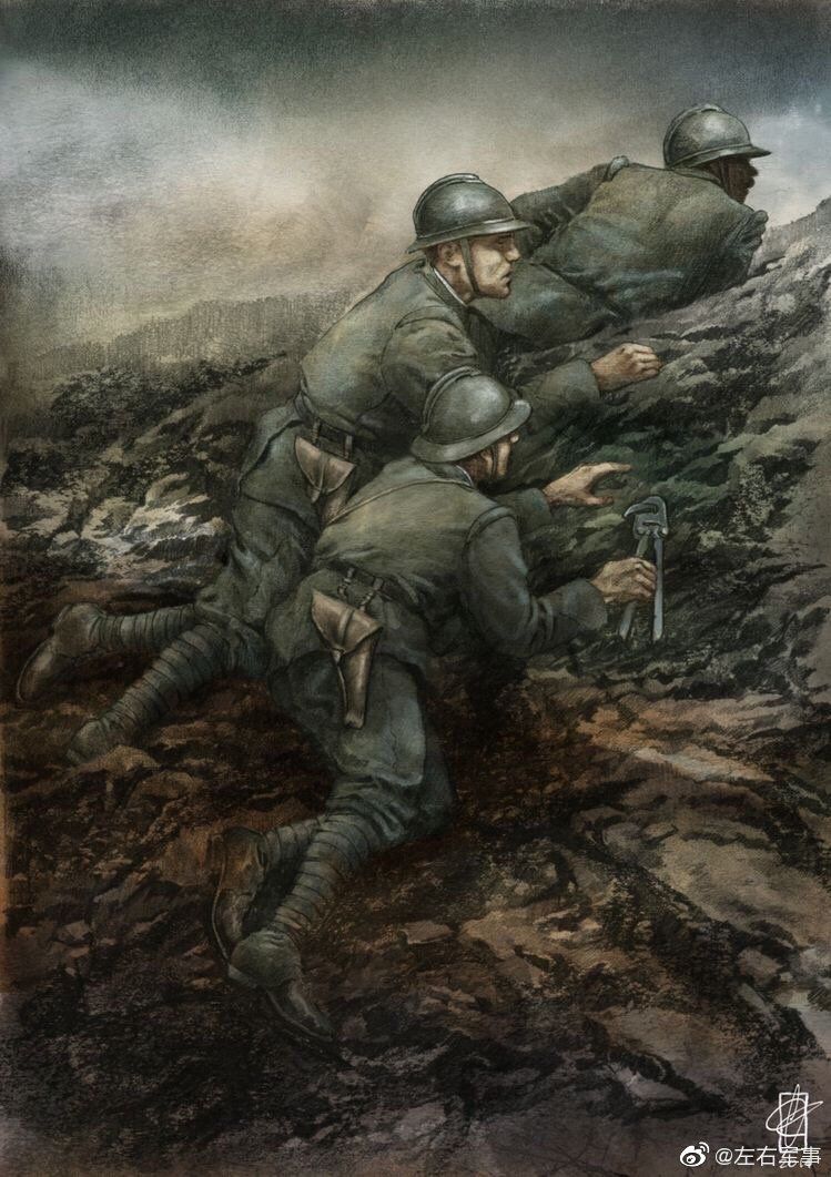 第一次世界大战中的法军插画